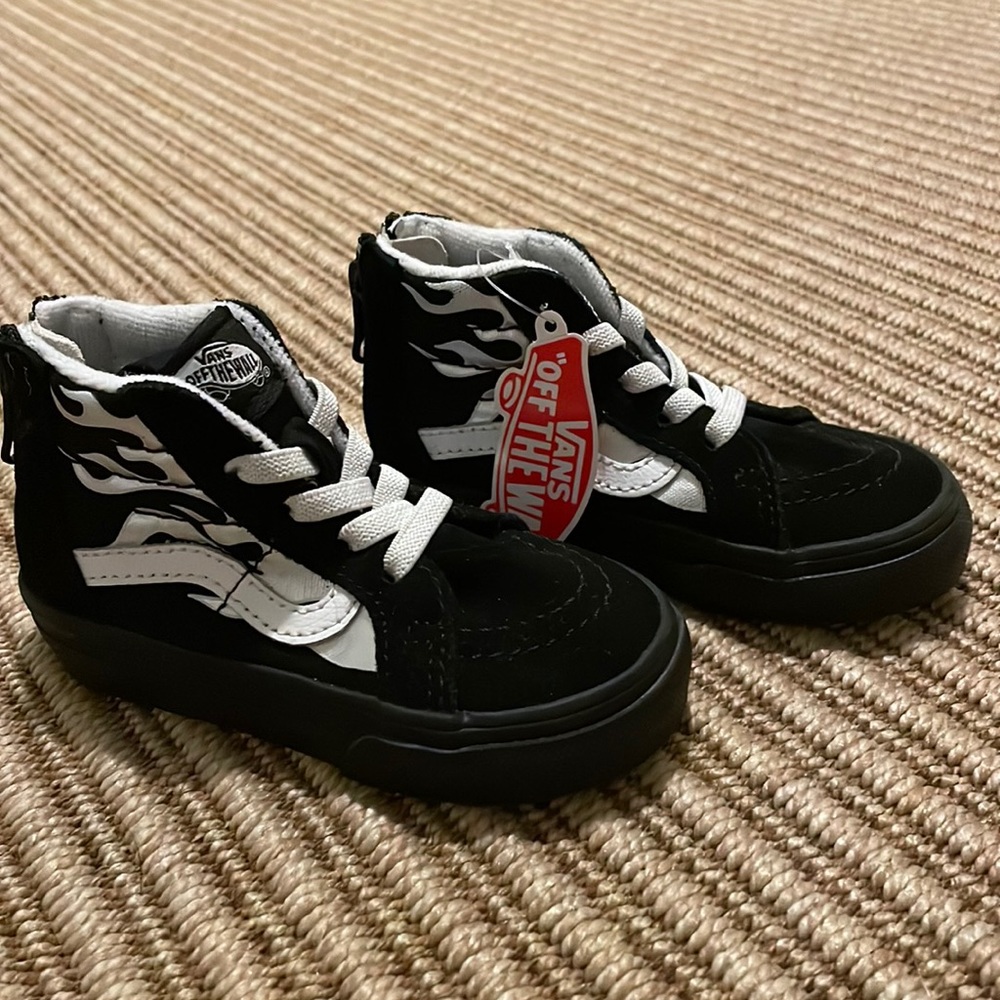 Vans Sk8-Hi "Metallic Flame" Toddler Boys' Shoe